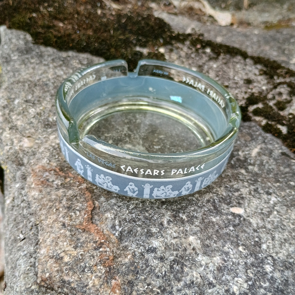 Vintage LAS VEGAS Caesar's Palace 3 slot ashtray, vintage ash ware, bloke core